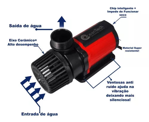 BOMBA SUBMERSA AC-6000 (6000L/H) 220V - OCEAN TECH